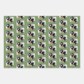 Die schwarze Katze des Künstlers Geschenkpapier Set (Vorderseite 2)