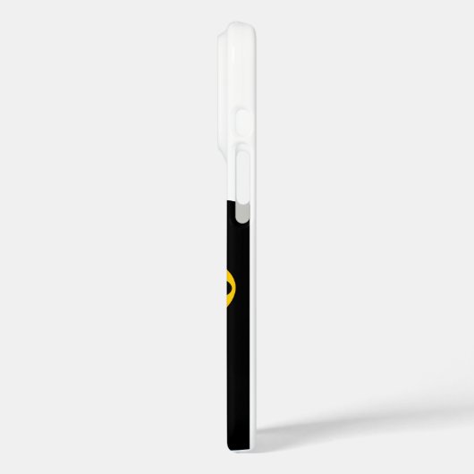 Die schwarze Katze, die dich mit goldenen Augen an Case-Mate iPhone Hülle (Rückseite / Links)