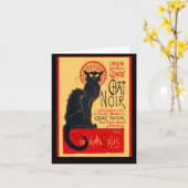 Die schwarze Katze, die schwarze Katze, Karte (Gelbe Blume)