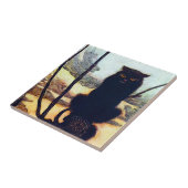Die schwarze Katze Fliese (Seite)