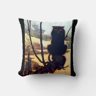 Die schwarze Katze Kissen