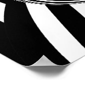 Die schwarze Katze - Kunststudio Poster (Ecke)