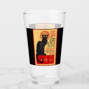 Die Schwarze Katze, Le Chat Noir, Art Glas