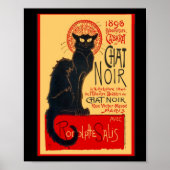 Die Schwarze Katze, Le Chat Noir, Art Poster (Vorne)