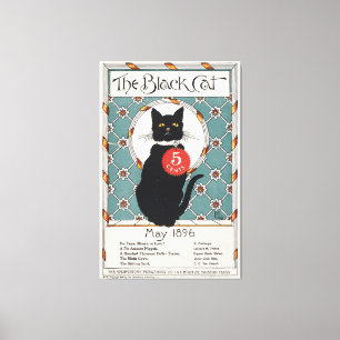 Die schwarze Katze, Mai 1896 Leinwanddruck