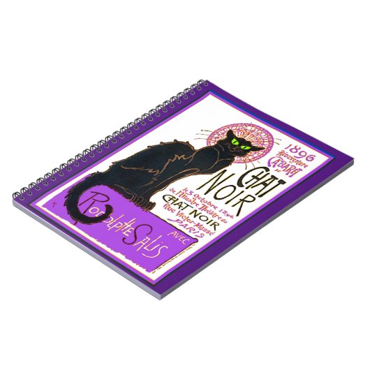 Die schwarze Katze Notizblock (Linke Seite)