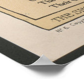 Die schwarze Katze Poster (Ecke)