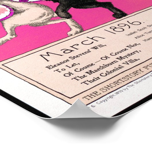 Die schwarze Katze Poster (Ecke)