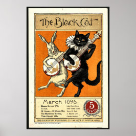 Die schwarze Katze Poster