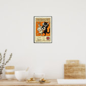 Die schwarze Katze Poster (Küche)
