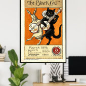 Die schwarze Katze Poster (Heimbüro)