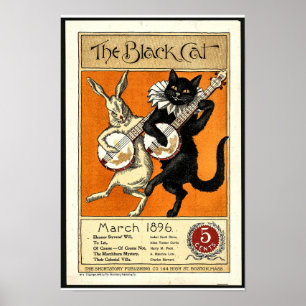 Die schwarze Katze Poster