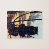 Die schwarze Katze Puzzle (Horizontal)