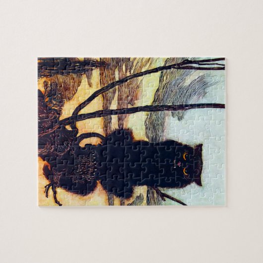 Die schwarze Katze Puzzle (Horizontal)