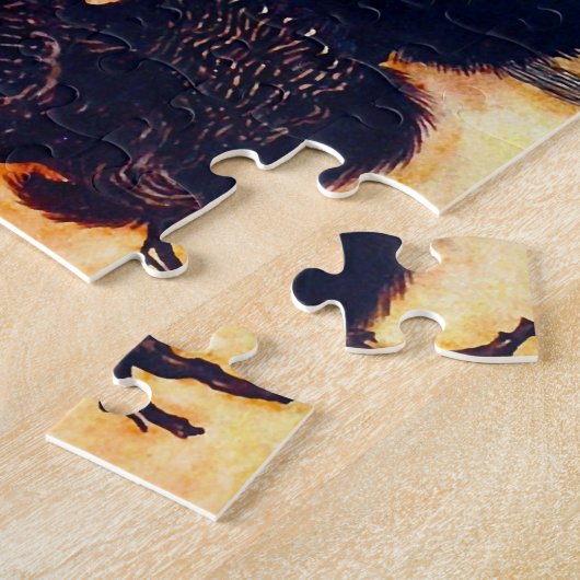 Die schwarze Katze Puzzle (Seite)