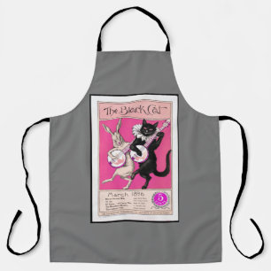 Die schwarze Katze Schürze
