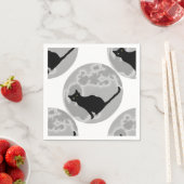 Die schwarze Katze Serviette (Beispiel)