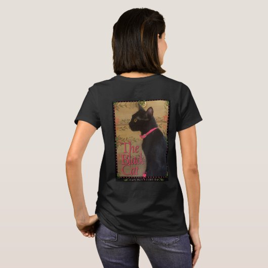 Die schwarze Katze T-Shirt (Schwarz voll)