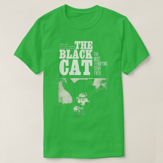 Die schwarze Katze T-Shirt (Design vorne)