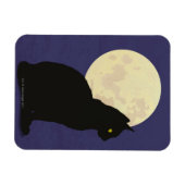 Die schwarze Katze und der Mond Magnet (Horizontal)