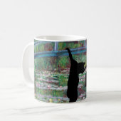 Die schwarze Katze und Maus hängen Kaffeetasse (Vorderseite Links)