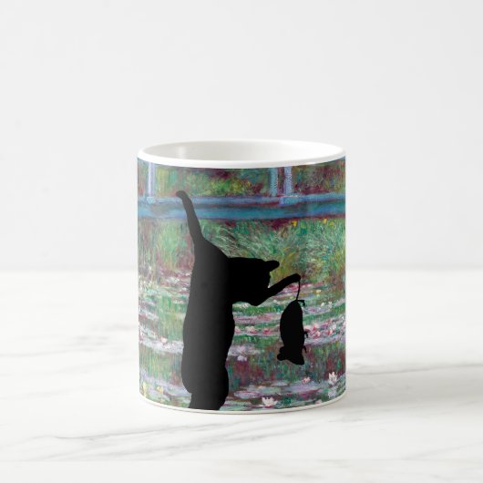 Die schwarze Katze und Maus hängen Kaffeetasse (Mittel)