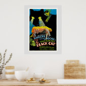 Die Schwarze Katze (Vintages Filmplakat) Poster (Küche)
