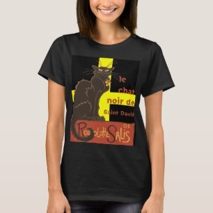 Die schwarze Katze von Saint David von Rodolphe Sa T-Shirt