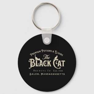 Die schwarze Katze Witchy Salem Est 1626 Halloween Schlüsselanhänger