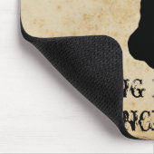 Die schwarze Katzen-menschliche Gesellschaft Mousepad (Ecke)