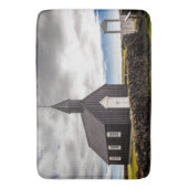 Die Schwarze Kirche Budir, Island Badematte (Vorderseite Vertikal)