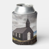 Die Schwarze Kirche Budir, Island Dosenkühler (Kanne Vorderseite)