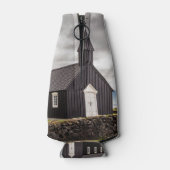 Die Schwarze Kirche Budir, Island Flaschenkühler (Rückseite)