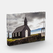Die Schwarze Kirche Budir, Island Fotoblock (Links)