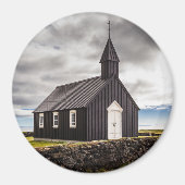 Die Schwarze Kirche Budir, Island Magnet (Vorne)