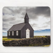 Die Schwarze Kirche Budir, Island Mousepad (Vorne)
