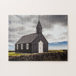 Die Schwarze Kirche Budir, Island Puzzle