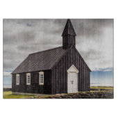 Die Schwarze Kirche Budir, Island Schneidebrett (Vorderseite)
