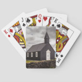 Die Schwarze Kirche Budir, Island Spielkarten (Rückseite)