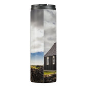 Die Schwarze Kirche Budir, Island Thermosbecher (Rückseite)