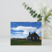 Die schwarze Kirche von Budir auf der Postkarte (Stehend Vorderseite)