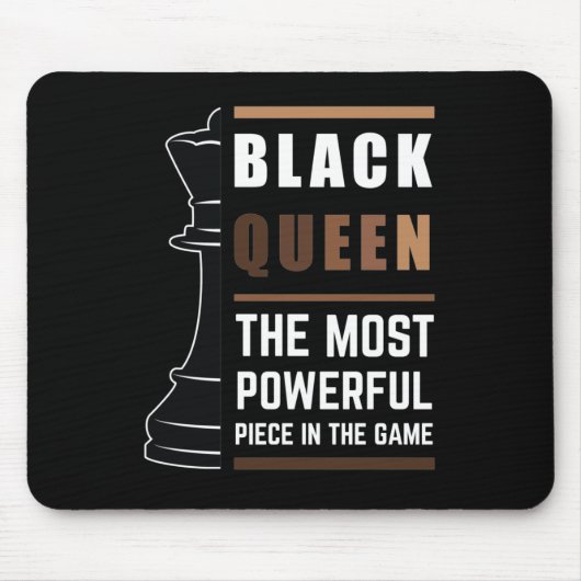 Die schwarze Königin ist das mächtigste Stück im S Mousepad (Vorne)