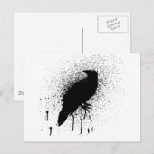 Die schwarze Krähe Postkarte (Vorne/Hinten)