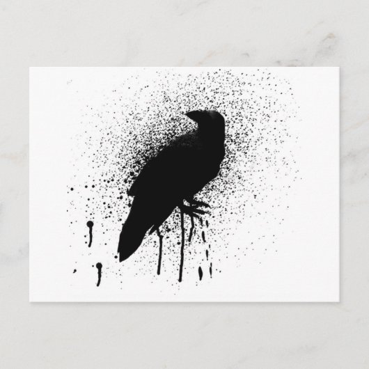 Die schwarze Krähe Postkarte (Vorderseite)