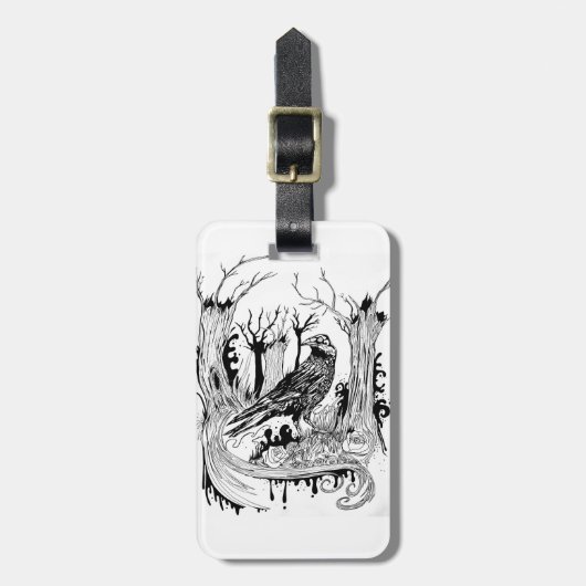 Die schwarze Kurve Gepäckanhänger (Vorderseite vertikal)