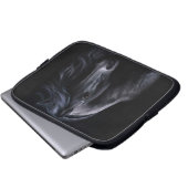 Die schwarze Laptop-Hülse Laptopschutzhülle (Vorne Knopf)