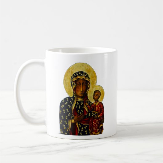 Die Schwarze Madonna von Czestochowa Kaffeetasse (Links)
