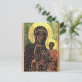 Die Schwarze Madonna von Częstochowa Postkarte (Stehend Vorderseite)