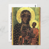 Die Schwarze Madonna von Częstochowa Postkarte (Vorne/Hinten)