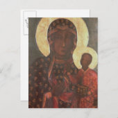 Die Schwarze Madonna von Jasna Gora Postkarte (Vorne/Hinten)